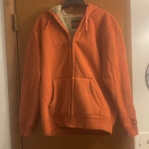 Orange Hoodie Jacket